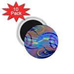 Infinity Painting Blue 1.75  Magnets (10 pack)  Front