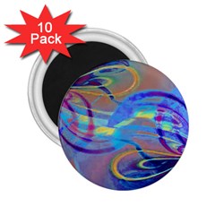 Infinity Painting Blue 2.25  Magnets (10 pack) 