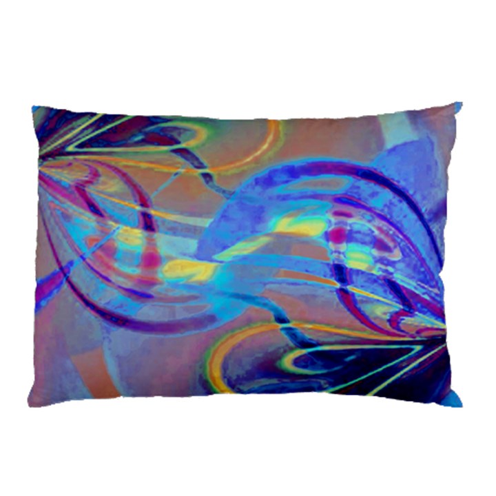 Infinity Painting Blue Pillow Case