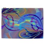 Infinity Painting Blue Cosmetic Bag (XXL) Front