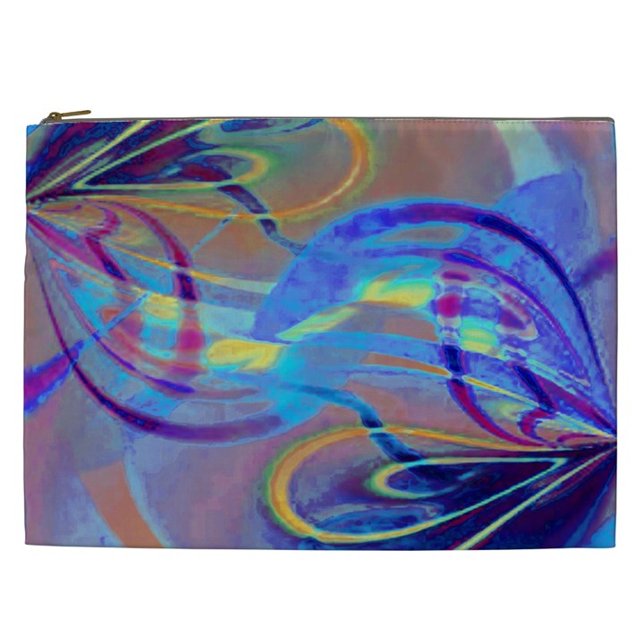 Infinity Painting Blue Cosmetic Bag (XXL)