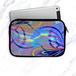 Infinity Painting Blue Apple iPad Mini Zipper Cases Front