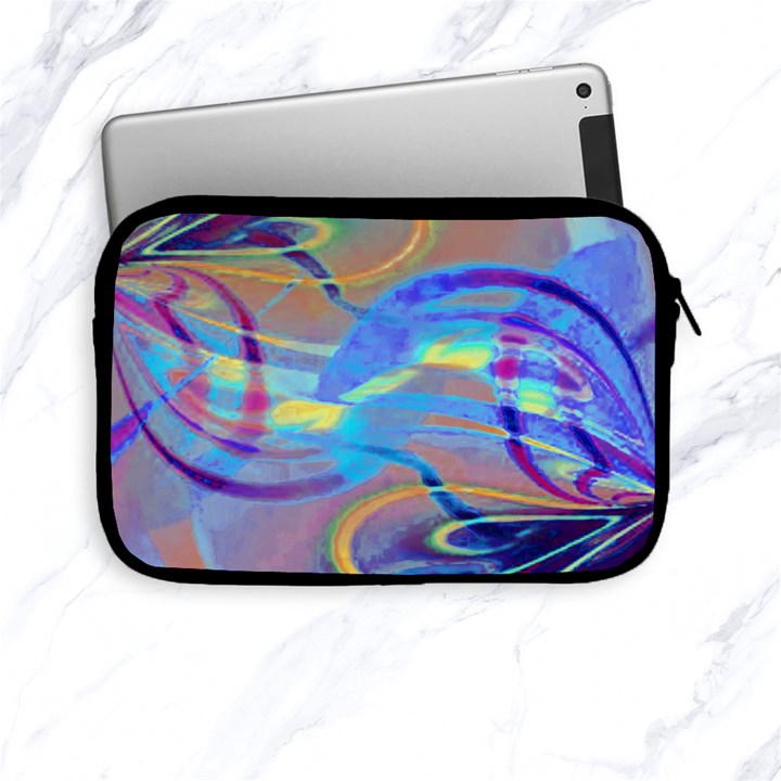 Infinity Painting Blue Apple iPad Mini Zipper Cases