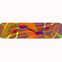 Infinity Painting Orange Large Bar Mats by DinkovaArt