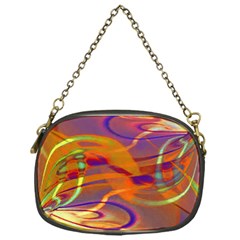 Infinity Painting Orange Chain Purse (one Side) by DinkovaArt