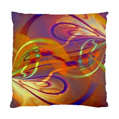 Infinity Painting Orange Standard Cushion Case (one Side) by DinkovaArt