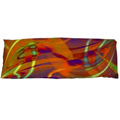 Infinity Painting Orange Body Pillow Case (dakimakura) by DinkovaArt