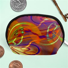 Infinity Painting Orange Accessory Pouch (medium) by DinkovaArt