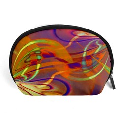 Infinity Painting Orange Accessory Pouch (large) by DinkovaArt