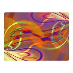 Infinity Painting Orange Double Sided Flano Blanket (mini)  by DinkovaArt