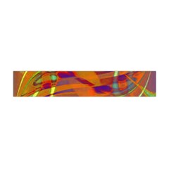 Infinity Painting Orange Flano Scarf (mini) by DinkovaArt