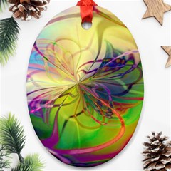  Rainbow Painting Patterns 1 Ornament (oval) by DinkovaArt