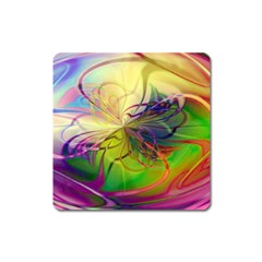  Rainbow Painting Patterns 1 Square Magnet by DinkovaArt