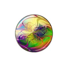  Rainbow Painting Patterns 1 Hat Clip Ball Marker by DinkovaArt