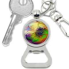  Rainbow Painting Patterns 1 Bottle Opener Key Chain by DinkovaArt