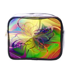  Rainbow Painting Patterns 1 Mini Toiletries Bag (one Side) by DinkovaArt