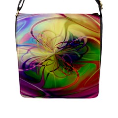  Rainbow Painting Patterns 1 Flap Closure Messenger Bag (l) by DinkovaArt