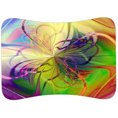  Rainbow Painting Patterns 1 Velour Seat Head Rest Cushion by DinkovaArt