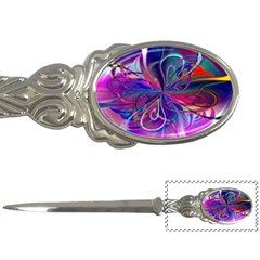 Rainbow Painting Pattern 2 Letter Opener by DinkovaArt