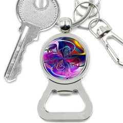 Rainbow Painting Pattern 2 Bottle Opener Key Chain by DinkovaArt