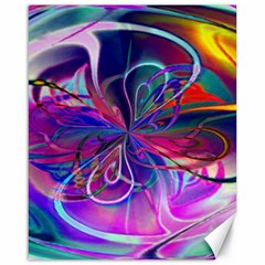 Rainbow Painting Pattern 2 Canvas 16  X 20  by DinkovaArt