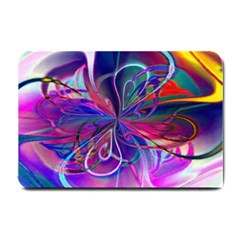 Rainbow Painting Pattern 2 Small Doormat  by DinkovaArt