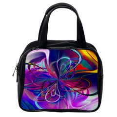 Rainbow Painting Pattern 2 Classic Handbag (one Side) by DinkovaArt