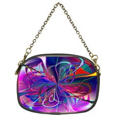 Rainbow Painting Pattern 2 Chain Purse (one Side) by DinkovaArt