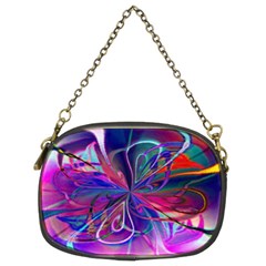 Rainbow Painting Pattern 2 Chain Purse (two Sides) by DinkovaArt