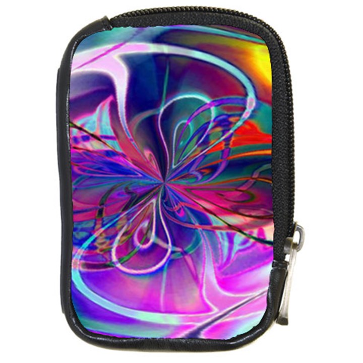 Rainbow Painting Pattern 2 Compact Camera Leather Case