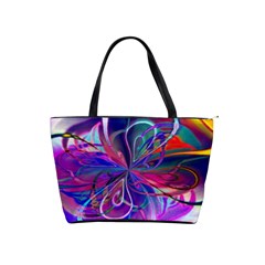 Rainbow Painting Pattern 2 Classic Shoulder Handbag by DinkovaArt