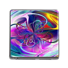 Rainbow Painting Pattern 2 Memory Card Reader (square 5 Slot) by DinkovaArt