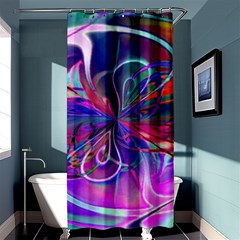 Rainbow Painting Pattern 2 Shower Curtain 36  X 72  (stall)  by DinkovaArt