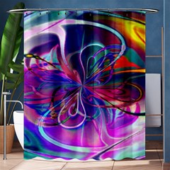 Rainbow Painting Pattern 2 Shower Curtain 60  X 72  (medium)  by DinkovaArt