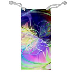 Rainbow Painting Patterns 3 Jewelry Bag by DinkovaArt