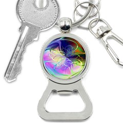 Rainbow Painting Patterns 3 Bottle Opener Key Chain by DinkovaArt