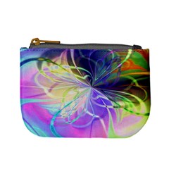 Rainbow Painting Patterns 3 Mini Coin Purse by DinkovaArt