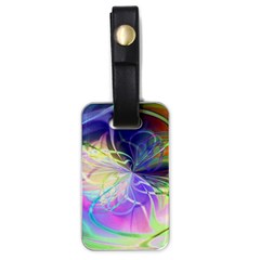 Rainbow Painting Patterns 3 Luggage Tag (one Side) by DinkovaArt