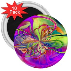 Rainbow Painting Pattern 4 3  Magnets (10 Pack)  by DinkovaArt