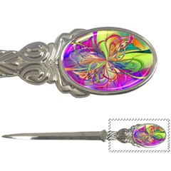 Rainbow Painting Pattern 4 Letter Opener by DinkovaArt