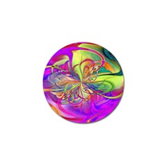 Rainbow Painting Pattern 4 Golf Ball Marker (10 Pack) by DinkovaArt