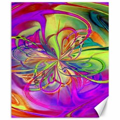 Rainbow Painting Pattern 4 Canvas 8  X 10  by DinkovaArt