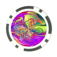 Rainbow Painting Pattern 4 Poker Chip Card Guard (10 Pack) by DinkovaArt