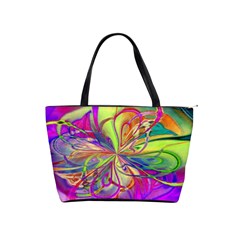 Rainbow Painting Pattern 4 Classic Shoulder Handbag by DinkovaArt