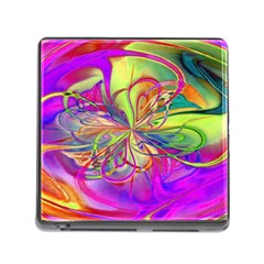 Rainbow Painting Pattern 4 Memory Card Reader (square 5 Slot) by DinkovaArt