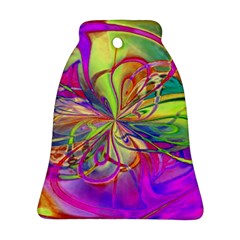 Rainbow Painting Pattern 4 Bell Ornament (two Sides) by DinkovaArt