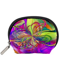 Rainbow Painting Pattern 4 Accessory Pouch (small) by DinkovaArt