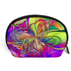 Rainbow Painting Pattern 4 Accessory Pouch (large) by DinkovaArt