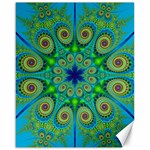 Peacock Mandala Kaleidoscope Arabesque Pattern Canvas 16  x 20  15.75 x19.29  Canvas - 1