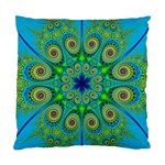 Peacock Mandala Kaleidoscope Arabesque Pattern Standard Cushion Case (One Side) Front